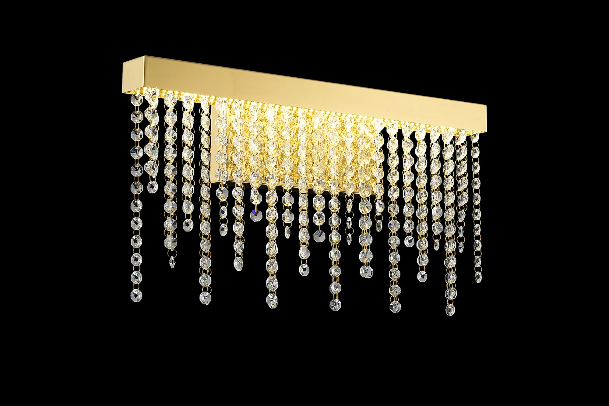 IL32880  Bano Medium Dimmable Wall Light 9W LED French Gold